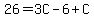26+=+3C-6+%2BC+