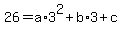 26+=+a%2A3%5E2+%2B+b%2A3+%2B+c