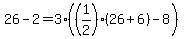 26-2=3%28%281%2F2%29%2826%2B6%29-8%29