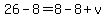 26-8=8-8%2Bv