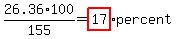 26.36%2A100%2F155=highlight%2817%29percent