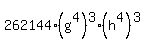 262144%28g%5E4%29%5E3%2A+%28h%5E4%29%5E3