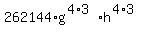 262144%2Ag%5E%284%2A3%29+%2Ah%5E%284%2A3%29