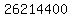 26214400