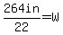 264in%2F22=W%29
