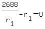 2688%2Fr%5B1%5D+-+r%5B1%5D+=+8