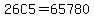 26C5+=+65780