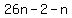 26n+-+2+-+n