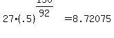 27%28.5%29%5E%28150%2F92%29+=+8.72075