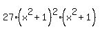 27%28x%5E2%2B1%29%5E2%28x%5E2%2B1%29