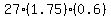 27%2A%281.75%29%2A%280.6%29