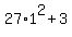 27%2A1%5E2+%2B+3