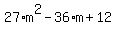 27%2Am%5E2-36%2Am%2B12