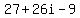 27%2B26i-9