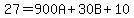 27=900A%2B30B%2B10