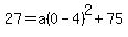 27=a%280-4%29%5E2%2B75