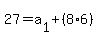 27=a%5B1%5D%2B%288%2A6%29