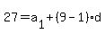 27=a%5B1%5D%2B%289-1%29d