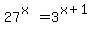 27%5E%28x%29=3%5E%28x%2B1%29