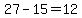 27++-++15+=+12