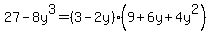 27-8y%5E3=%283-2y%29%289%2B6y%2B4y%5E2%29