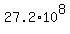 27.2%2A10%5E8