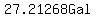 27.21268Gal