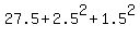 27.5+%2B+2.5%5E2+%2B+1.5%5E2