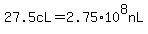 27.5cL=+2.75%2A10%5E8nL