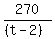 270%2F%28%28t-2%29%29