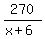 270%2F%28x%2B6%29