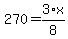 270=3%2F8%2Ax