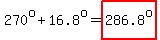 270%5Eo%2B16.8%5Eo=highlight%28286.8%5Eo%29