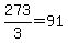 273%2F3=91