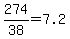 274%2F38=7.2