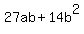 27ab+%2B+14b%5E2
