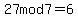 27mod7=%096