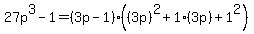 27p%5E3-1=%283p-1%29%28%283p%29%5E2%2B1%283p%29%2B1%5E2%29