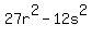 27r%5E2-12s%5E2