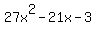 27x%5E2+-+21x+-+3
