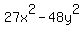 27x%5E2-48y%5E2