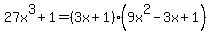 27x%5E3%2B1=%283x%2B1%29%289x%5E2-3x%2B1%29
