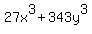 27x%5E3%2B343y%5E3+