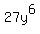 27y%5E6