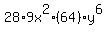 28%2A9x%5E2%2A%2864%29y%5E6