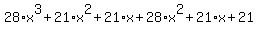 28%2Ax%5E3%2B21%2Ax%5E2%2B21%2Ax%2B28%2Ax%5E2%2B21%2Ax%2B21