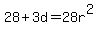 28%2B3d=28r%5E2%29
