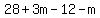 28%2B3m-12-m