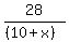 28%2F%28%2810%2Bx%29%29