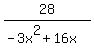 28%2F%28-3x%5E2%2B16x%29